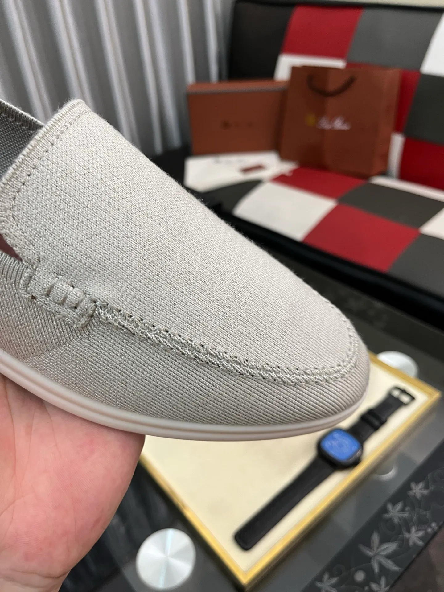 Men's men's shoes💰420⌚️⌚️Loro*Piana pure original 2025 soft and comfortable LP deerskin flat-soled casual star's same style slip-on Loaf men's shoes, size: 38-446️⃣colors available